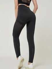 High Waist Butt Lift Solid Leggings Yoga Fitness Running Leggings