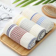 3 Packs Waffle Weave Hand Towels Absorbent Quick Dry Plush Hand Towel