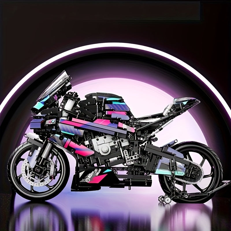 1920pcs Cyberpunk Motorcycle Building Blocks 42130