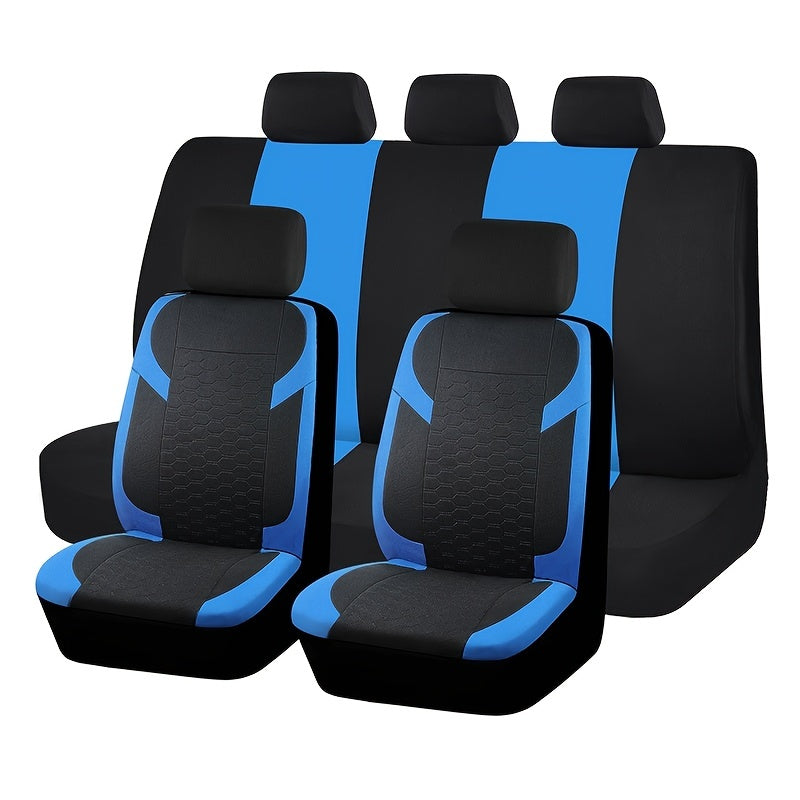 9pcs Set Universal Car Seat Covers Airbag Safe Auto Accessories
