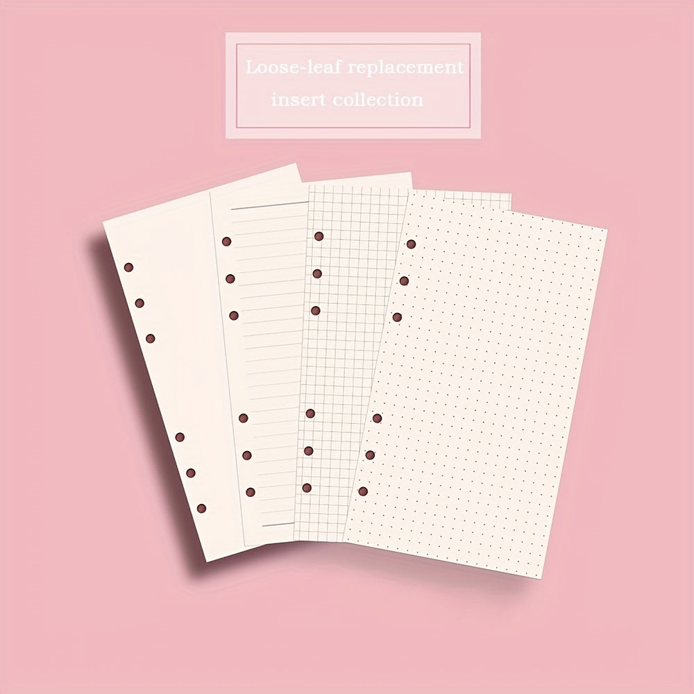A5 A6 Notebook Filler Paper Loose leaf Planner Paper Replaceable Detachable
