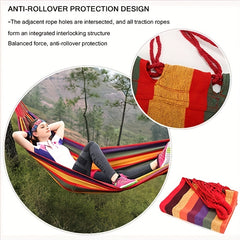 Thickened Canvas Hammock Outdoor Camping Swing Single Hammock