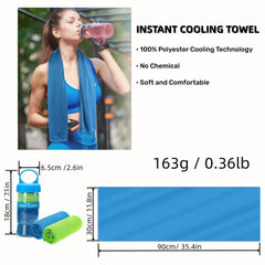 2pcs Superfiber Cooling Towels for Yoga Running Fitness Golf Camping