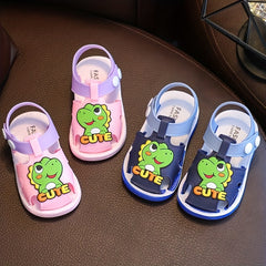 JIAGEYA Cartoon Dinosaur Charm Baby Sandals