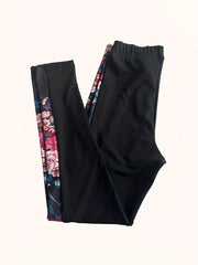 Flower Graphic Yoga Pants High Stretch Leggings Women's Activewear