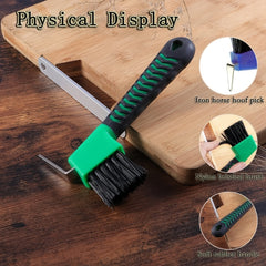 Plastic Horse Hoof Pick with Soft Grip Handle, Equine Cleaning Tools