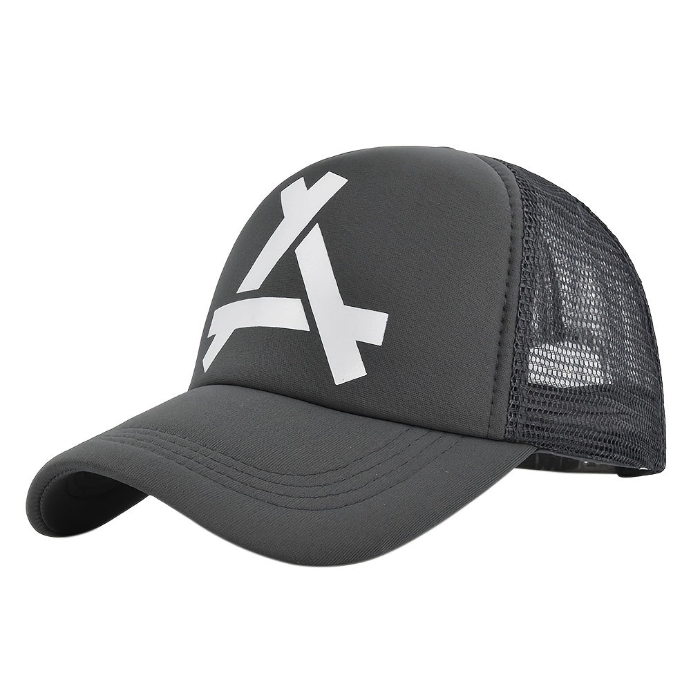 Men's Patterned Baseball Cap Mesh Adjustable Trucker Sun Hat