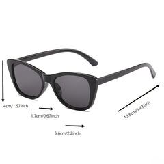 4pcs Cat Eye Couple Sunglasses All match Small Frame