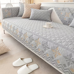 Jacquard Geometric Sofa Cover Non-Slip Washable Durable Furniture Protector