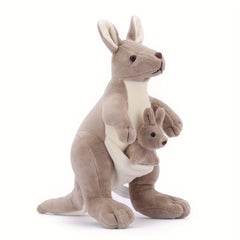 Simulation Kangaroo Plush Toy Mother and Baby Soft Stuffed Animals