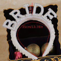 Faux Pearl Headband Vintage Bride Jewelry Bridal Hair Accessories