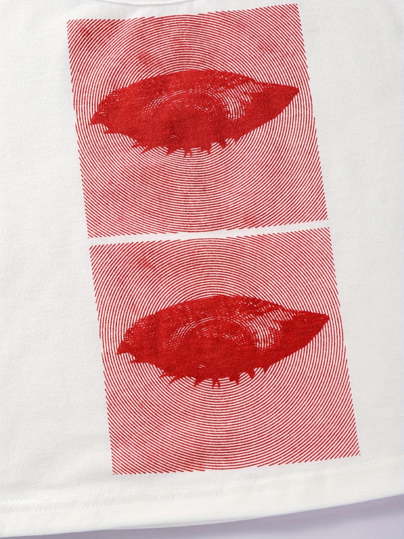 Y2K Eyes Print Tank Top Women's Clothing