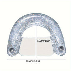Summer U-Shaped Inflatable Water Bed with Net Seat