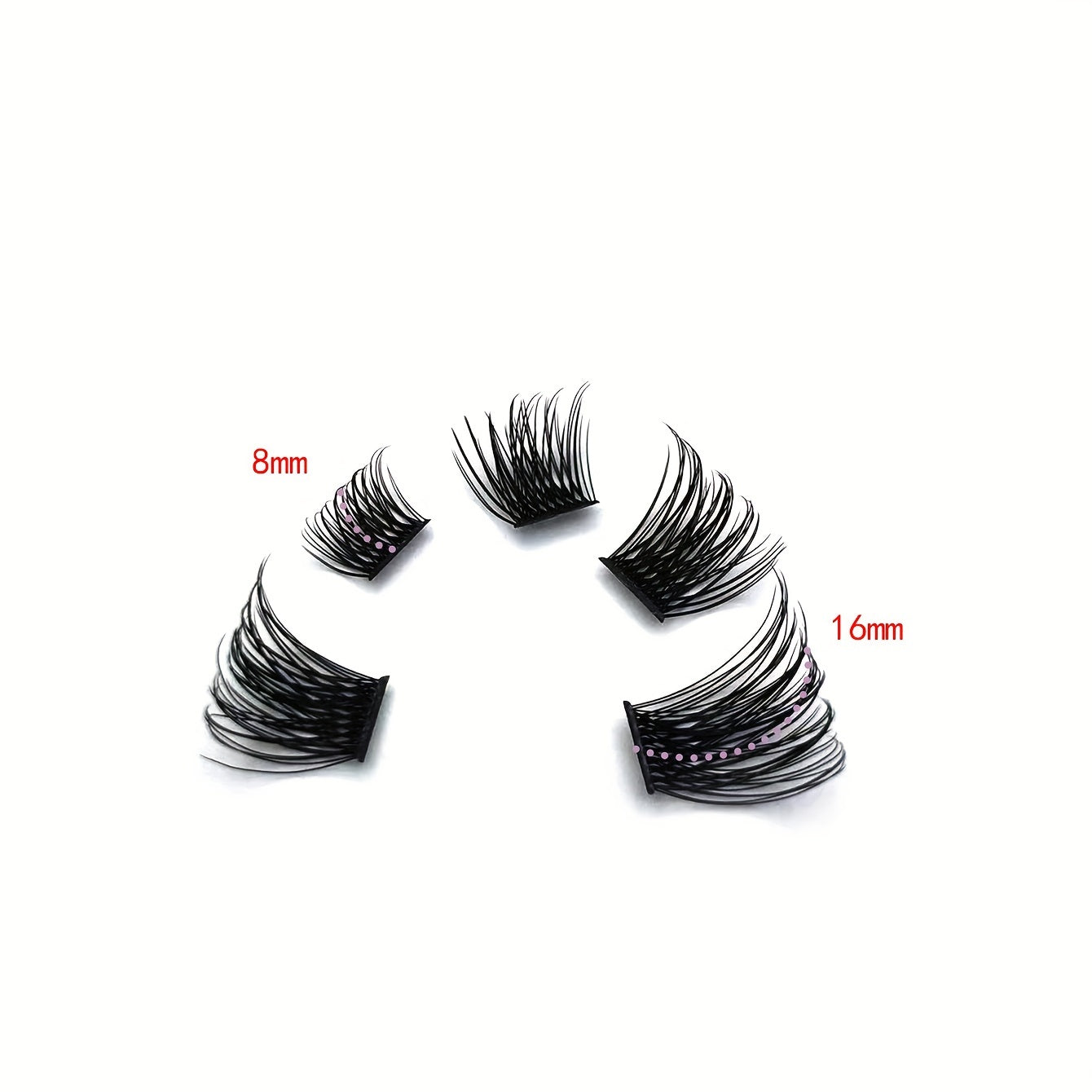 DIY Self Grafting Lashes Segmented Cluster False Eyelashes 144pcs