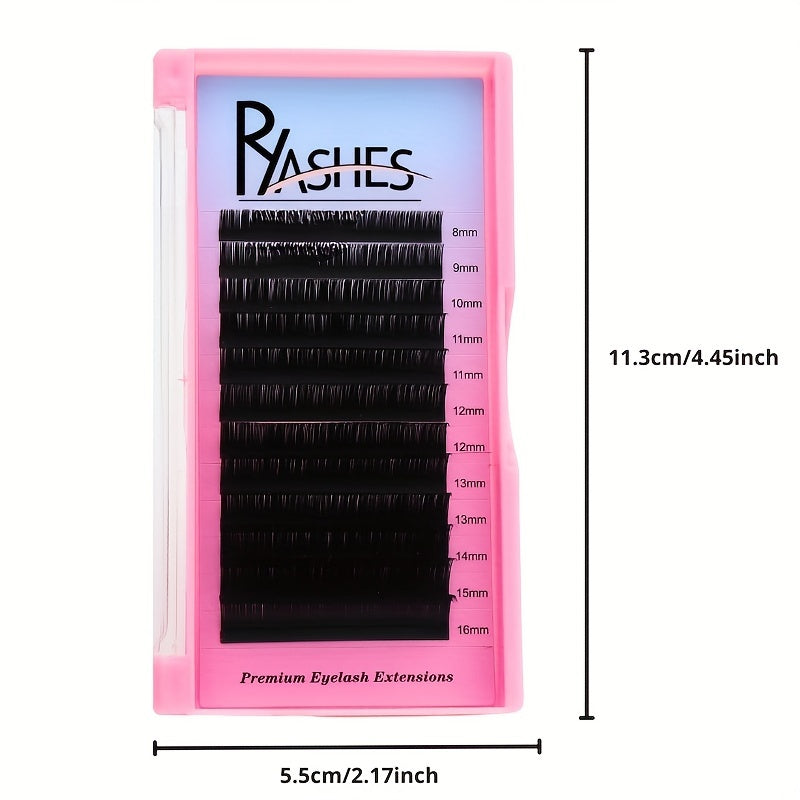 Self Fanning Auto Blooming Volume Lashes for C D Curl 8-16mm Mix