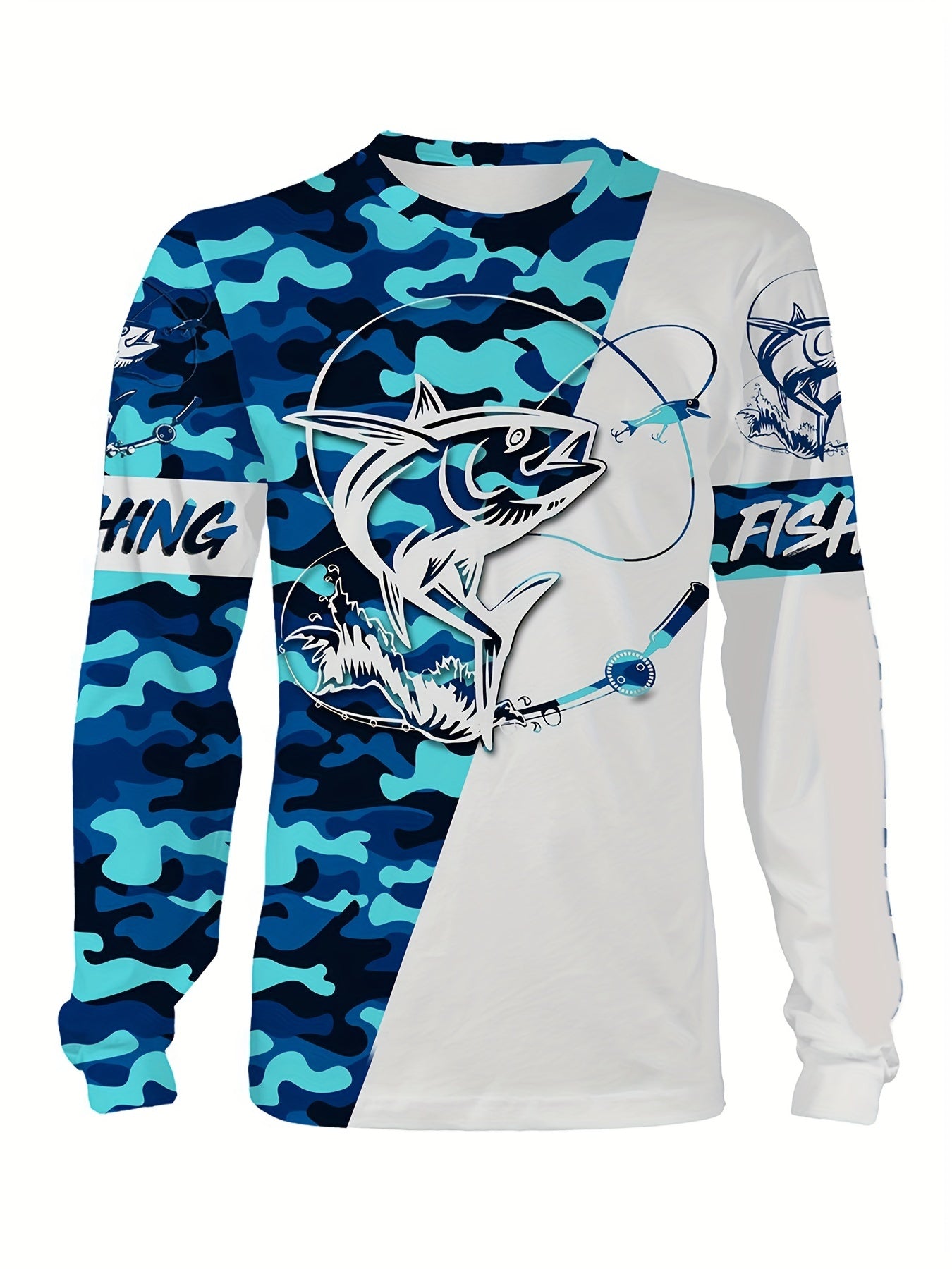 Men's Quick Dry Sun Protection Long Sleeve Outdoor Fishing Tops
