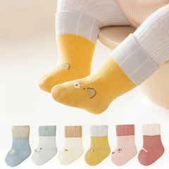 3 Pairs Baby Cartoon Pattern Socks for Autumn Winter