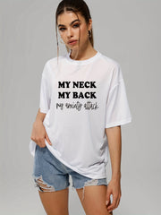 Casual Sports T Shirts Crew Neck Short Sleeve Tee Women's Summer Tops