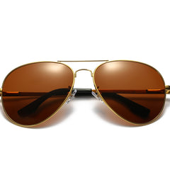 Men's Polarized Toad Mirror Sunglasses Aluminum Alloy Eyewear