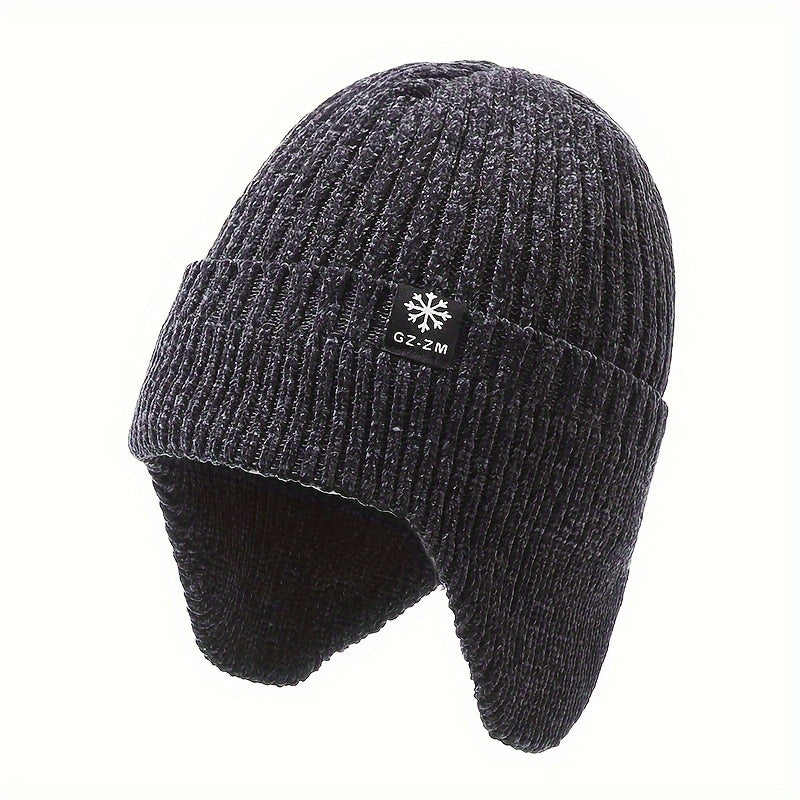 Men's Winter Warm Knitted Beanie Hat for Old Man Dad Grandpa