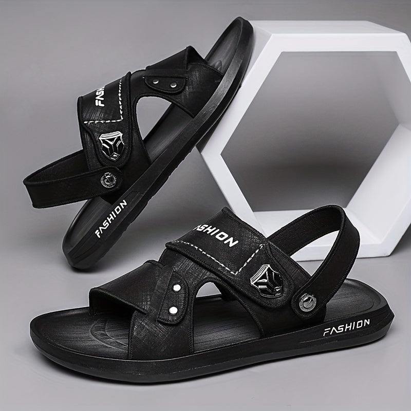 Men's Casual Slide Sandals Non Slip Slip On Slippers Open Toe Shoes