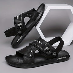 Men's Casual Slide Sandals Non Slip Slip On Slippers Open Toe Shoes