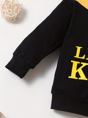 Baby Boys LIL KING Sweatshirt & Pants Set Kids Casual Clothes