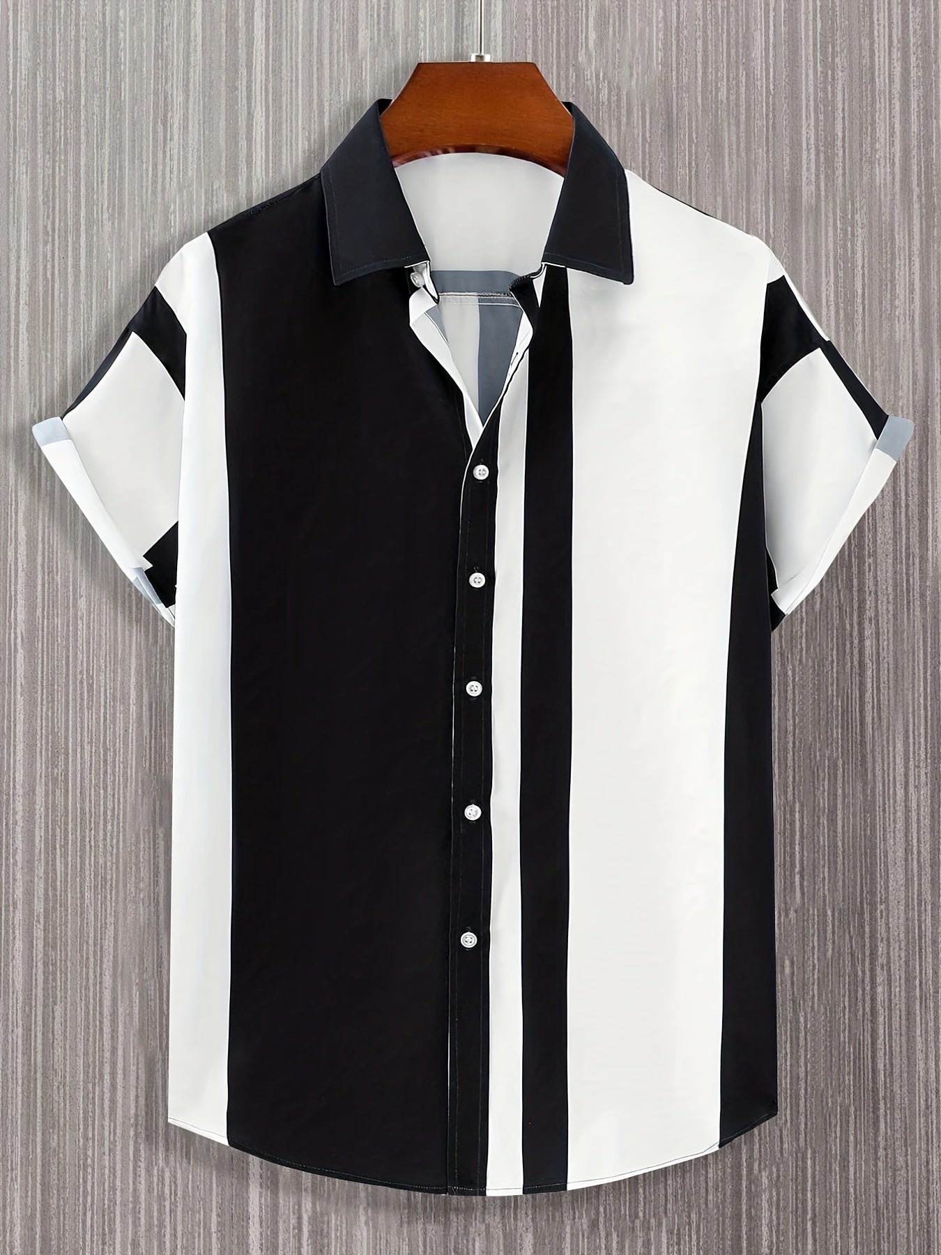 Men's Casual Short Sleeve Shirt for Summer Vacation Tops