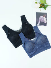 Lace Wireless Bra Breathable Full Coverage Women's Lingerie