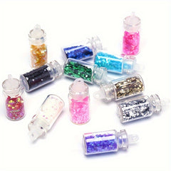 12 Bottles Flash Sequin Glitter Decoration for Resin Shakers DIY Jewelry Making