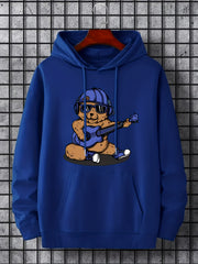 Men's Bear Guitarist Graphic Hoodie