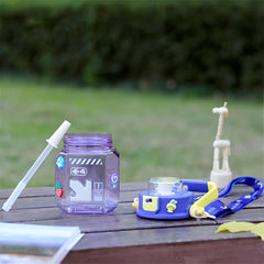 Large Capacity High Temp Resistant Water Bottle With Straw Leak proof Cup