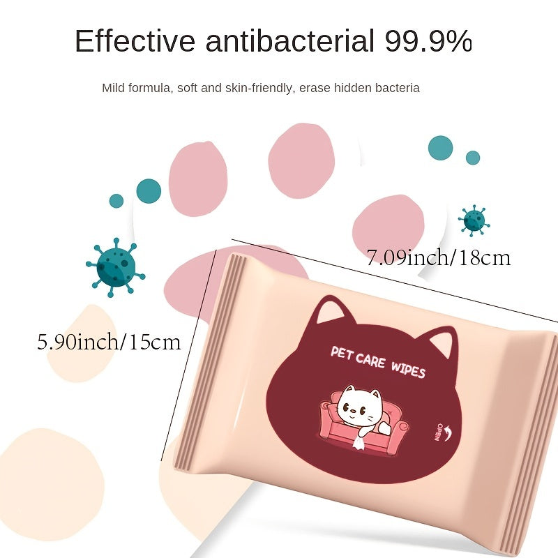 Tears Wipes for Cats & Dogs - Pet Cleaning Tool
