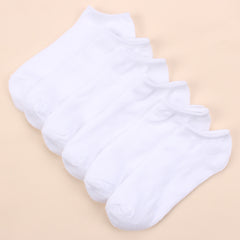 6-Pack Women's Striped Cotton Ankle Socks