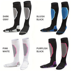 Winter Ski Socks Knee High Warm Socks For Men Women