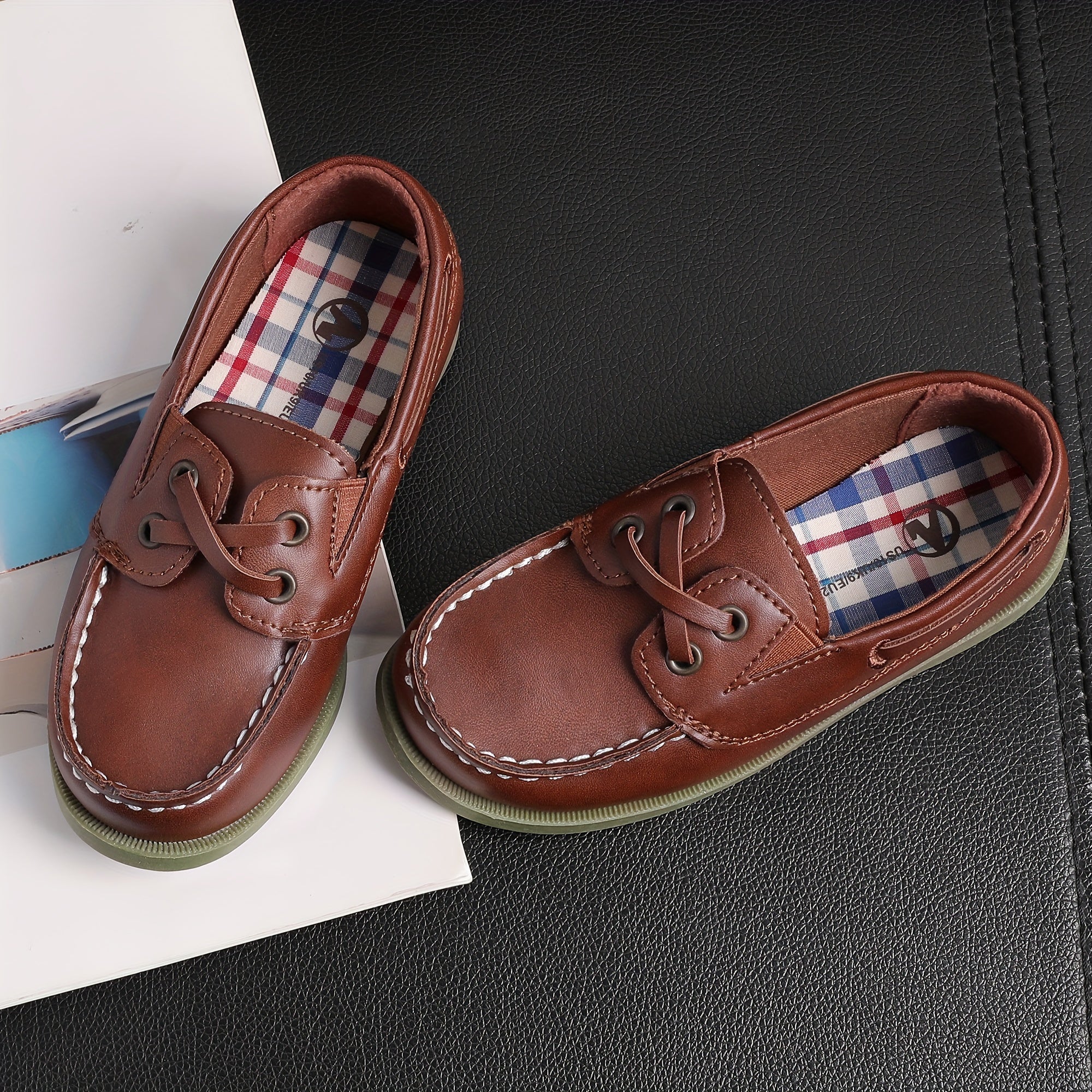 Boys Slip On Loafer Shoes Lightweight Comfortable Non Slip Flat Shoes
