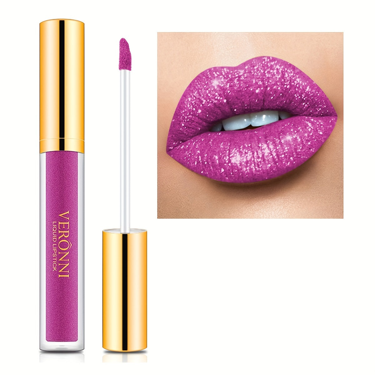 10 Colors Metallic Glitter Lip Gloss for Halloween Party