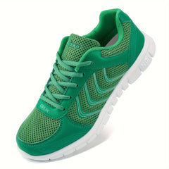 Women's Breathable Mesh Athletic Sneakers Lace Up Comfort Shoes