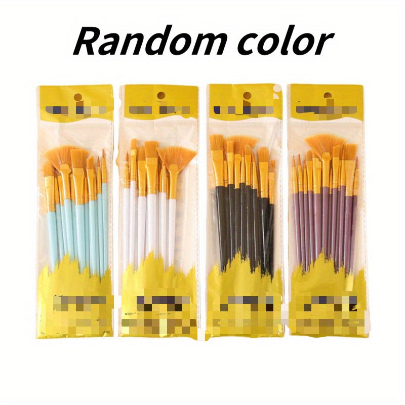 12pcs Watercolor Brush Set for DIY Painting and Acrylic Art