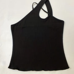 Sexy Asymmetrical Criss Cross Sleeveless Top