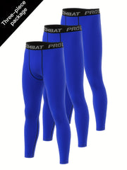 Men's 3pcs Compression Leggings for Outdoor Sports