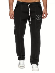 Men's Letter Print Joggers Casual Loose Fit Pants