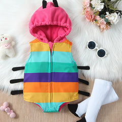 Cute Animal Shape Fleece Hooded Onesie Set