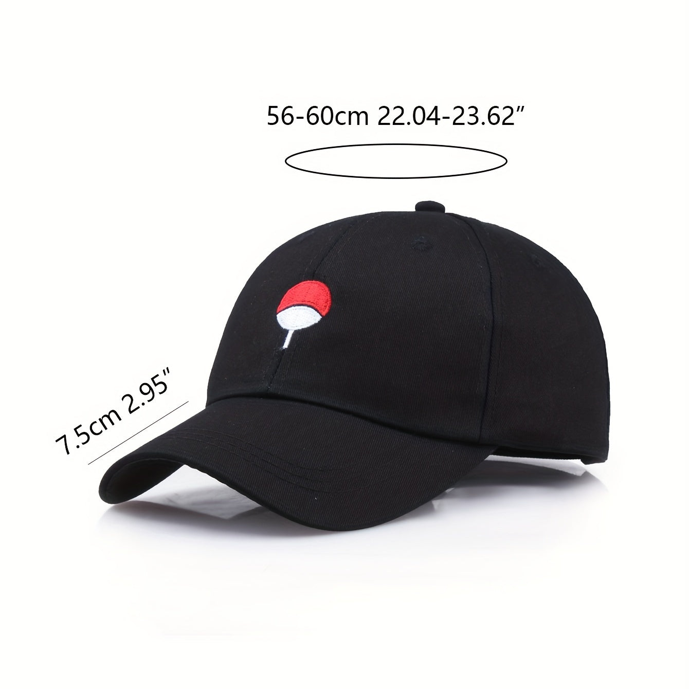 Anime Embroidery Casual Baseball Cap Unisex Sun Hat Lightweight Golf Dad Hats