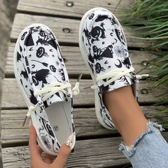 Halloween Scary Print Lightweight Skate Shoes