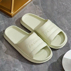 Women's Letter Print Slides Soft Sole Pillow Slides