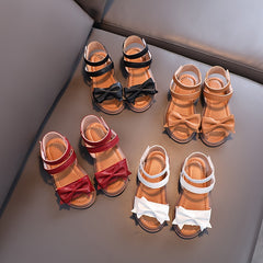 Cute Bow Casual Baby Sandals Soft Sole Perfect for Walking