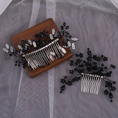 Bridal Wedding Rhinestone Side Hair Comb Elegant Headpiece for Women