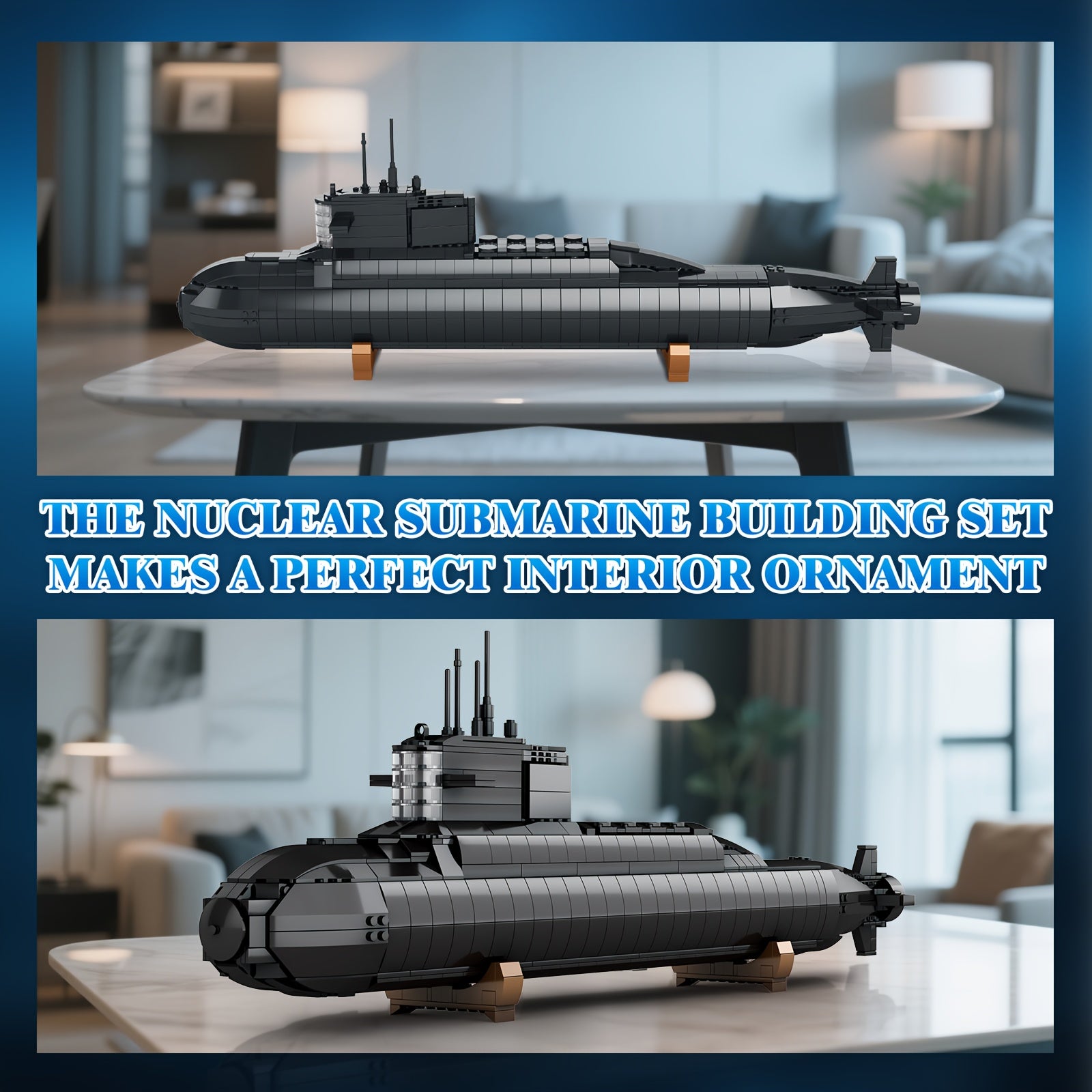 Military Type 094 Nuclear Submarine Building Blocks Set