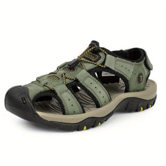 Men's Closed Toe Sandals Durable Non Slip Outdoor Hiking Trekking Sandals